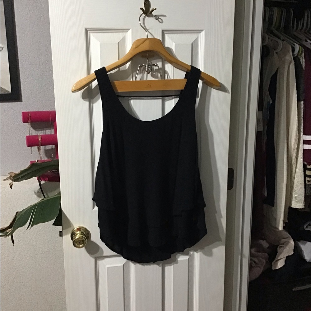 Black dressy tank/blouse